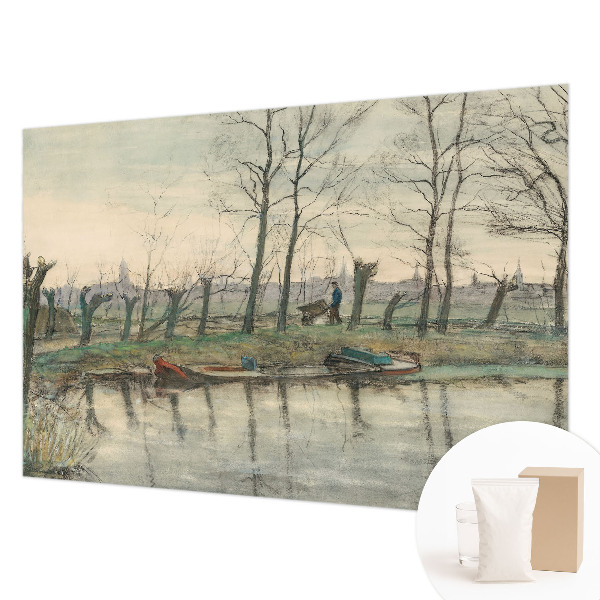 Modern wall mural for bedroom Winter landscape
