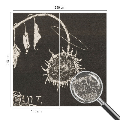 High quality photo wallpaper Nostalgic sunflower