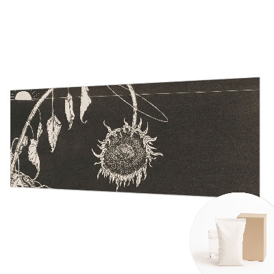 High quality photo wallpaper with a nostalgic sunflower motif