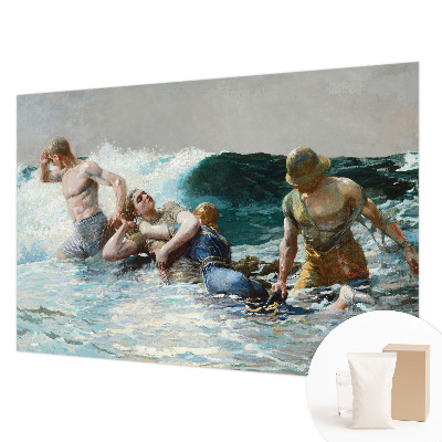 High quality wall mural wallpaper featuring a naval combat scene