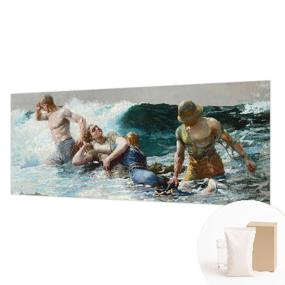 High quality wall mural wallpaper featuring a naval combat scene
