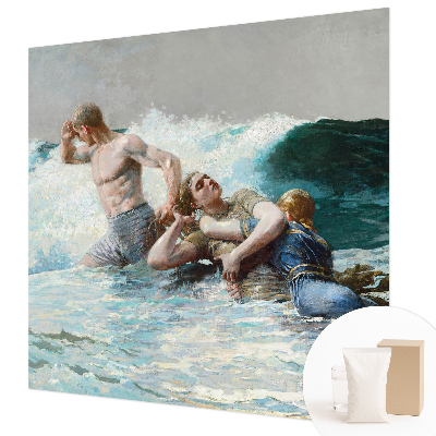 High quality wall mural wallpaper featuring a naval combat scene
