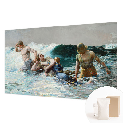 High quality wall mural wallpaper featuring a naval combat scene