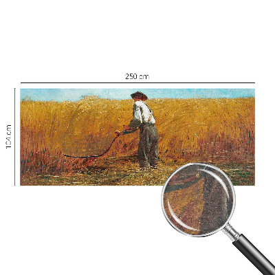 Premium photo wallpaper with a harvest scene bathed in sunlight