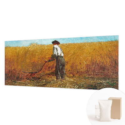 Premium photo wallpaper with a harvest scene bathed in sunlight