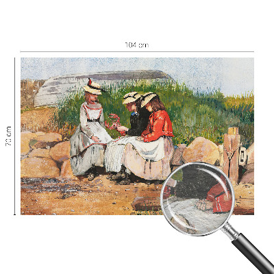 Non-woven wall mural with a summer vacation motif