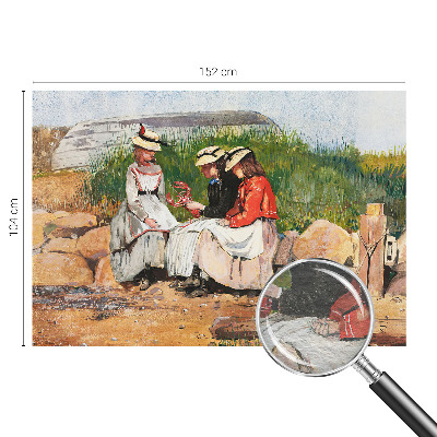 Non-woven wall mural with a summer vacation motif