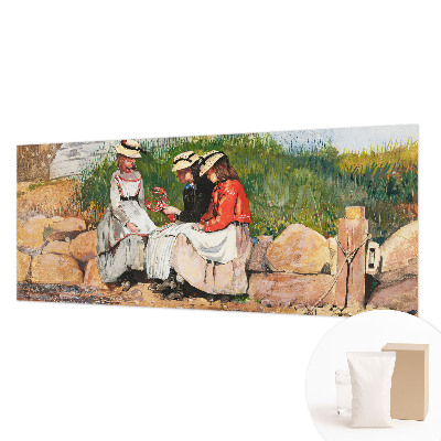 Non-woven wall mural with a summer vacation motif