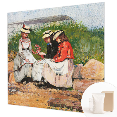 Non-woven wall mural with a summer vacation motif
