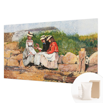 Non-woven wall mural with a summer vacation motif