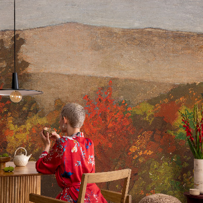 Decorative wall mural for living room Autumn panorama