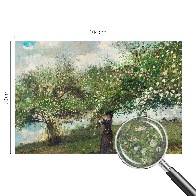 Non-woven photo wallpaper featuring a spring scene
