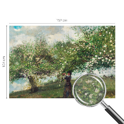 Non-woven photo wallpaper featuring a spring scene