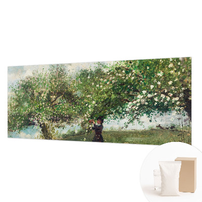 Non-woven photo wallpaper featuring a spring scene