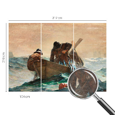 Wall mural with a sea adventure design