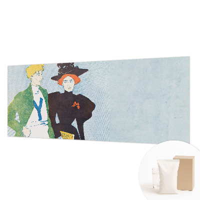 Wall mural for bedroom in a retro style