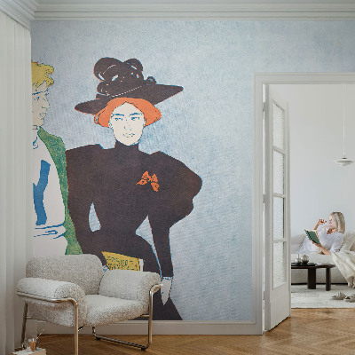 Wall mural for bedroom Retro style