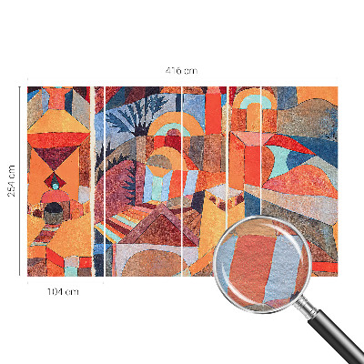 Wallpaper mural for living room Colorful mosaic