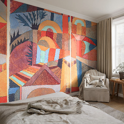 Wallpaper mural for living room Colorful mosaic