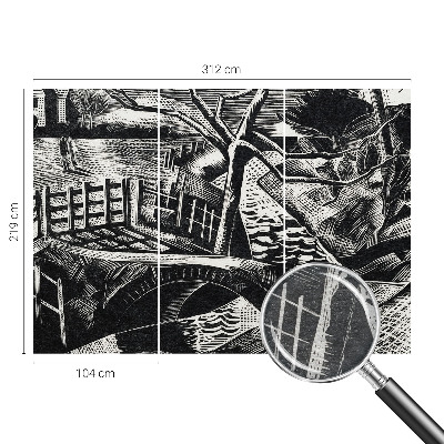 Wall mural for living room Architectural landscape