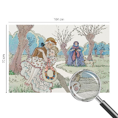 Bedroom wall mural wallpaper Romantic scene