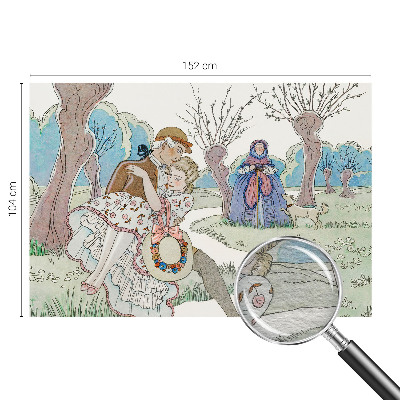 Bedroom wall mural wallpaper Romantic scene