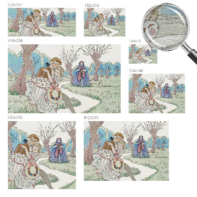 Bedroom wall mural wallpaper with a romantic scene