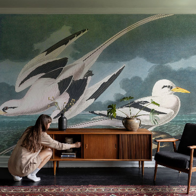 Large wallpaper mural Birds by the sea