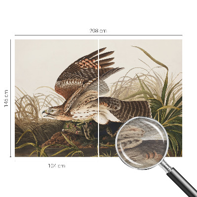 Large wall mural wallpaper featuring a winged figure titled 