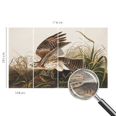 Large wall mural wallpaper featuring a winged figure titled 