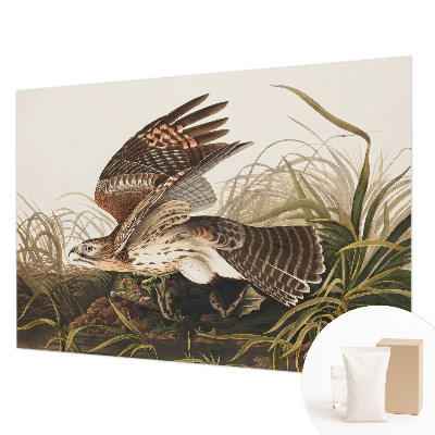 Large wall mural wallpaper featuring a winged figure titled 