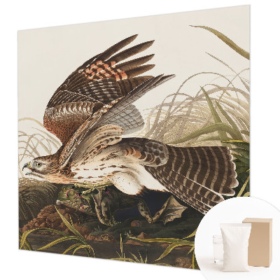 Large wall mural wallpaper featuring a winged figure titled 