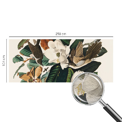 Custom size wall mural Birds magnolias