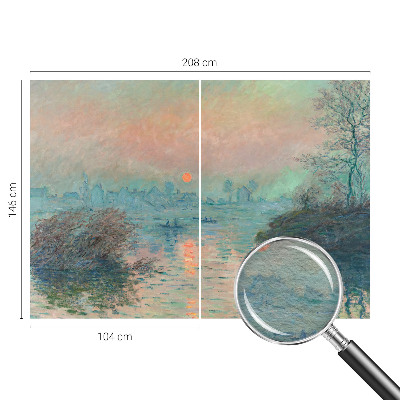 High quality wall mural wallpaper with an atmospheric twilight design