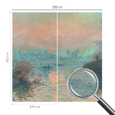 High quality wall mural wallpaper with an atmospheric twilight design