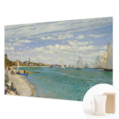 Premium wall mural for bedroom with a seaside landscape design