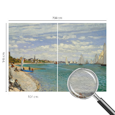 Premium wall mural for bedroom with a seaside landscape design