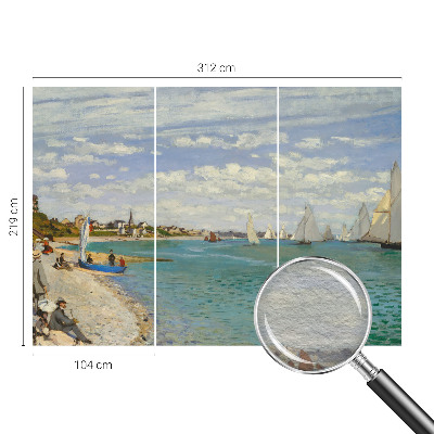 Premium wall mural for bedroom with a seaside landscape design