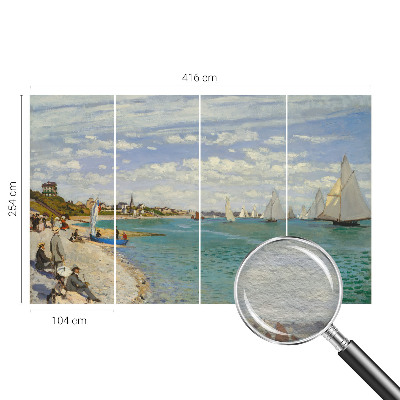Premium wall mural for bedroom with a seaside landscape design
