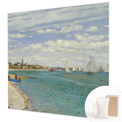 Premium wall mural for bedroom with a seaside landscape design