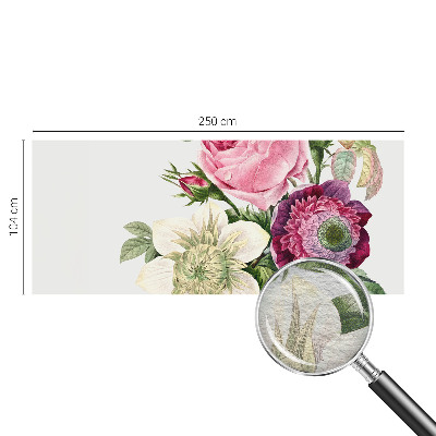 Decorative wall mural for living room Flower bouquet