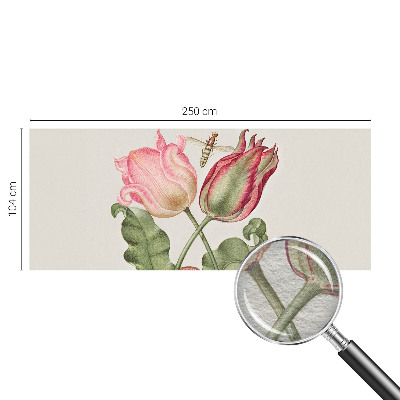 Premium photo wallpaper featuring a tulip design