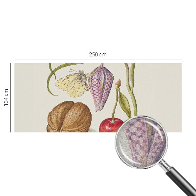 Non-woven photo wallpaper Butterfly plant