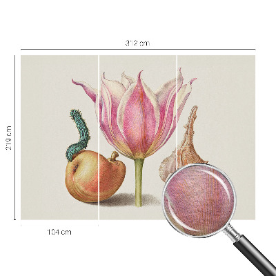 Wallpaper mural with the Natural Symbiosis design