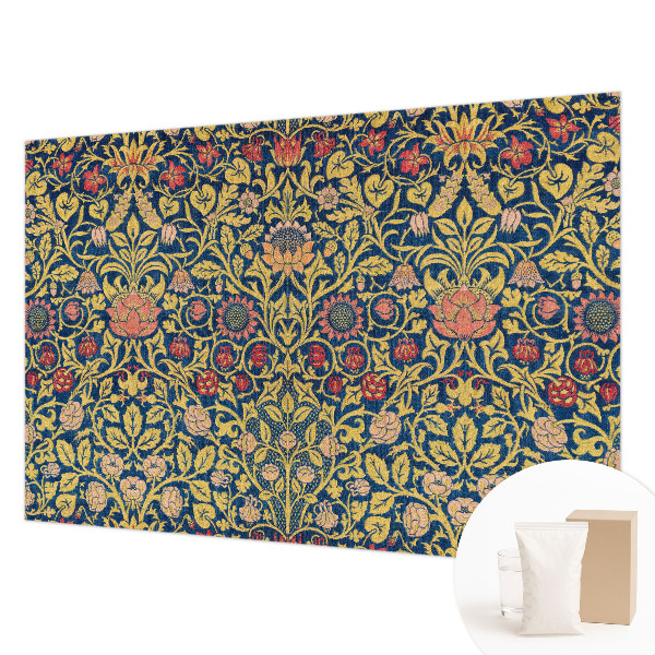 Wall mural for bedroom with a floral pattern