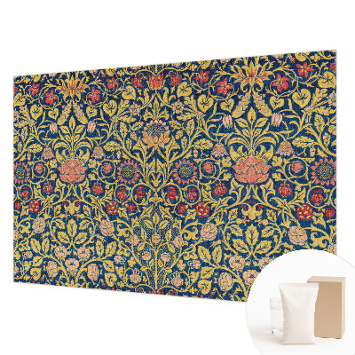 Wall mural for bedroom with a floral pattern