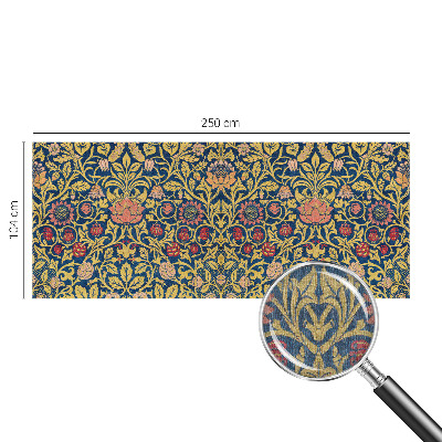 Wall mural for bedroom with a floral pattern