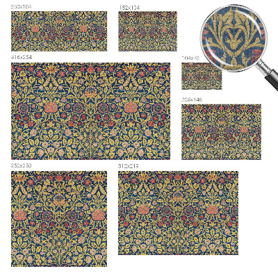 Wall mural for bedroom with a floral pattern