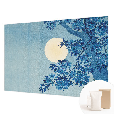 Wall mural for living room with a Flower Moon design