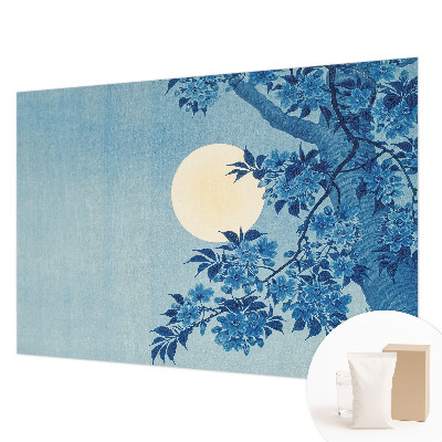 Wall mural for living room with a Flower Moon design